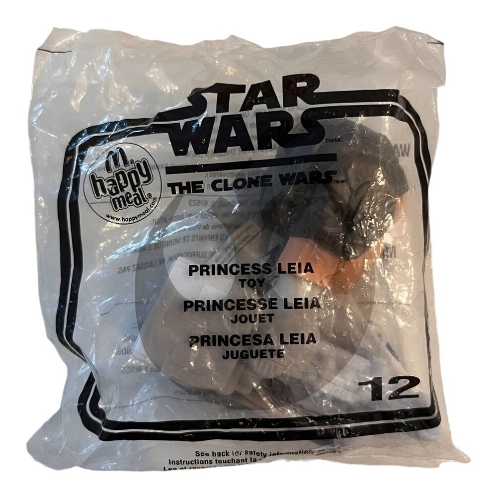 2008 Star Wars Clone Wars PRINCESS LEIA・#12 Bobble Head・McDonald Happy Meal・NEW.